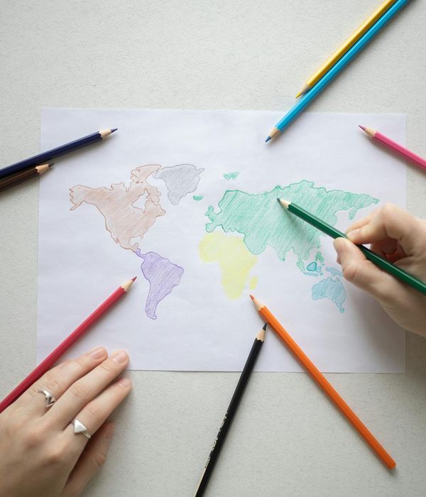 Creative mind map illustration showing memory palace technique visualization